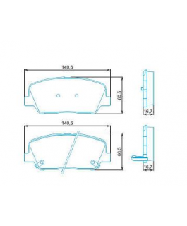 PASTILHA - HYUNDAI AZERA 3.0 V6 12/ D MANDO 2  HYUNDAI AZERA 3.3 V6 07/ D MANDO 2  HYUNDAI EQUUS 4.6 V8 08/ D MANDO 2 COBREQ