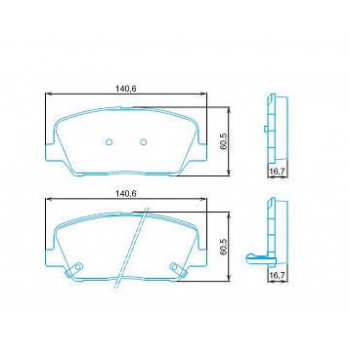 PASTILHA - HYUNDAI AZERA 3.0 V6 12/ D MANDO 2  HYUNDAI AZERA 3.3 V6 07/ D MANDO 2  HYUNDAI EQUUS 4.6 V8 08/ D MANDO 2 COBREQ