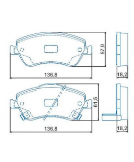 Pastilha Freio - Corolla New Xe/ Xli/ Seg 08/...