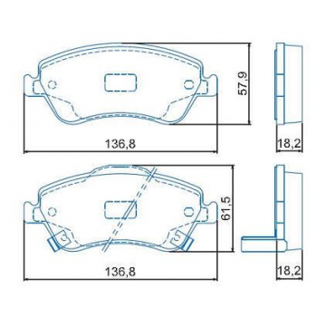 Pastilha Freio - Corolla New Xe/ Xli/ Seg 08/...