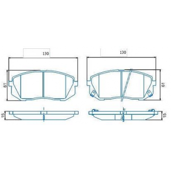 Pastilha Freio - Creta Attitude 1.6 16v Mec.    17/...                             Creta Prestige 2.0 16v Aut.     17/..