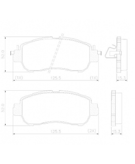 PASTILHA FREIO DIANTEIRA - NISSAN KICKS, VERSA 2016/2021 LONAFLEX