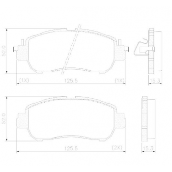 PASTILHA FREIO DIANTEIRA - NISSAN KICKS, VERSA 2016/2021 LONAFLEX