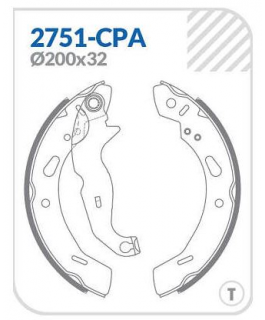 SAPATA - FORD FIESTA 10/19 T  FORD KA 10/21 T COBREQ