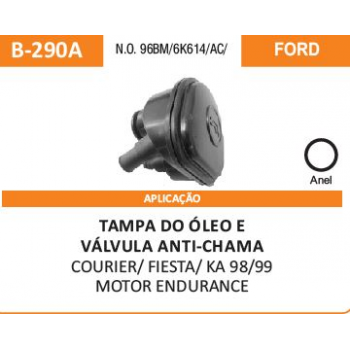 Tampa Do Oleo E Anti-chama For - Courier/fiesta/ka 98/99 Motor Endurance