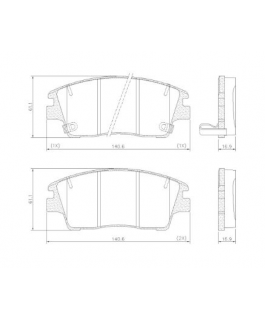 Pastilha Freio New Tucson, Sportage