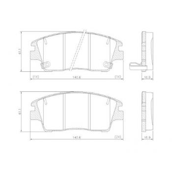 Pastilha Freio New Tucson, Sportage