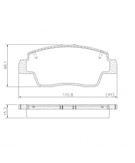 Pastilha Freio ( Disco Ventilado ) Ranault Kwid 1.0 L 12v Dohc L3 2017/...