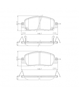 Pastilha Freio - Honda Civic 1.5 16v Dohc L4 2018/..., Civic  2.0 16v Sohc L4 2016/...