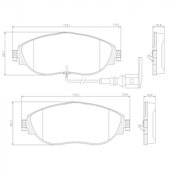 Pastilha Freio - Dianteira - Tiguan Allspace