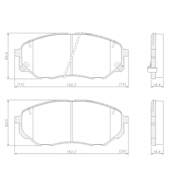 Pastilha Freio - Dianteira; Kia Sorento 2015/2021