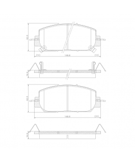 Pastilha Freio - Dianteira; Honda Cr-v 1.5 16v Touring 2018/2021