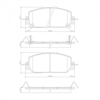 Pastilha Freio - Dianteira; Honda Cr-v 1.5 16v Touring 2018/2021