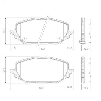 Pastilha Freio - Dianteira; Gm Tracker 1.0, 1.2 Turbo 2020/...