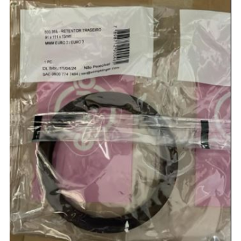 Retentor Traseiro Motor Mwm Sprinter 4,07/6,07 L - 4/6 Cil - Fiat -  ; Mwm  Sprint Motor 4.07 ,  4 Cilindros -volare/tro