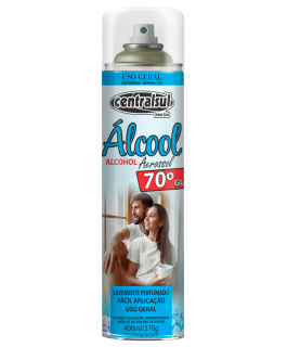 Alcool Aerossol 70%  Uso Geral 400ml / 270 Gramas