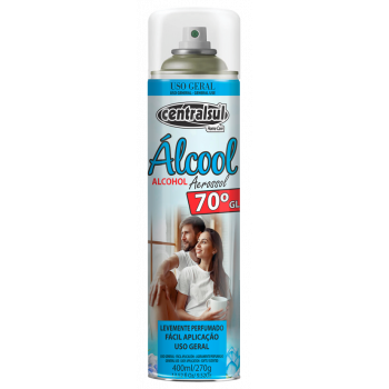 Alcool Aerossol 70%  Uso Geral 400ml / 270 Gramas