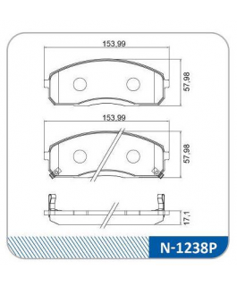 Pastilha Freio - Hyundai Hr 2.5 06> D;akebono;;hyundai: Hr 2.5 Hdi 06> D;akebono;;kia Motors: Carnival 2.5 V6 99>06 D