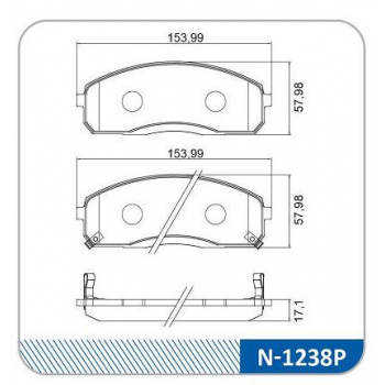 Pastilha Freio - Hyundai Hr 2.5 06> D;akebono;;hyundai: Hr 2.5 Hdi 06> D;akebono;;kia Motors: Carnival 2.5 V6 99>06 D