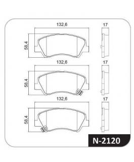 Pastilha Freio - Dianteiro - Hyundai Hb20 2020/...,  Kia Rio 2011/..., Picanto 11/17