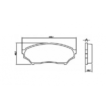 Pastilha Freio Tras Pajero Tr4