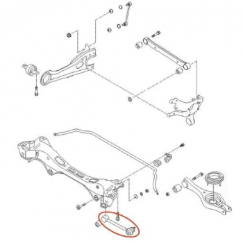 BANDEJA ( BRACO SUSPENSAO TRASEIRA )  KIA SPORTAGE 10/15  HYUNDAI IX35 10/16,  TUCSON 09/16,  AZERA 11/15 EQUILIBRIO