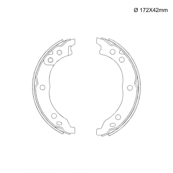 Sapata De Freio - Fiat Ducato Seria 10/11/14/15/18 2.3 E 2.8 05/ Peugeot Boxer Seria 290/330/350 2.2/350 2.8 05