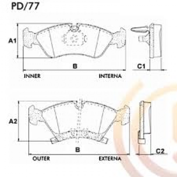 Pastilha Freio Meriva Aro 14