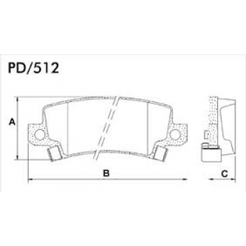 Pastilha Freio Tras Corolla