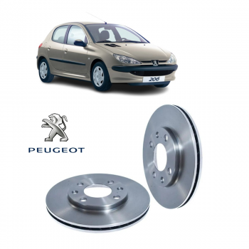 Disco De Freio - Diant. Ventilado 247,00mm;  Peugeot 206 1.6 1998/..., 106 1993/2003 , 205 1.9, 306 1993/2001, 309 1986/