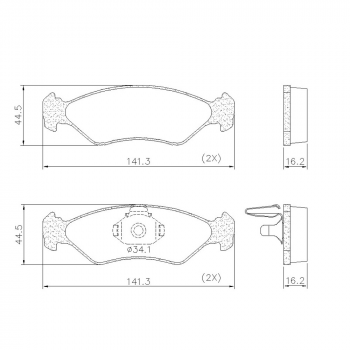 Pastilha Freio Ford Ka