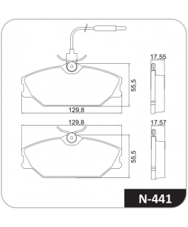 Pastilha Freio Scenic C/sensor