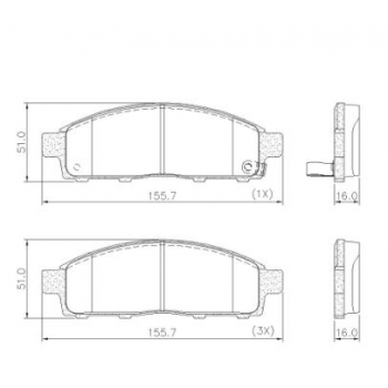 Pastilha Freio L200 Triton