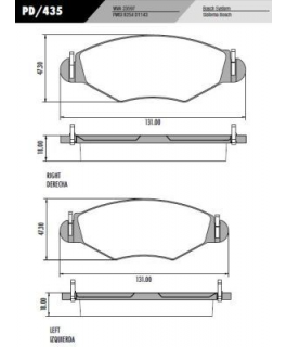 Pastilha Freio  Peugeot 206