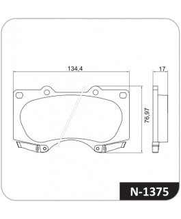 Pastilha - Lexus Gx470 03/ D;sumitomo;4;
Mitsubishi Pajero Full 09/ D;sumitomo;4;
Toyota 4 Runner (_n28_) 03-09/ D;sumit