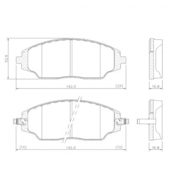 Pastilha Freio Cobalt C/abs