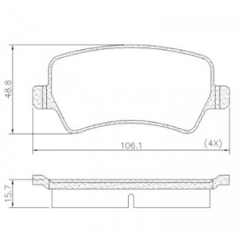 Pastilha Freio Land Rover  ( C/ Anti - Ruido )