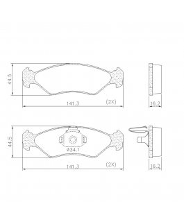 Pastilha Freio  Ford Ka