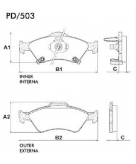 Pastilha Freio  Fit