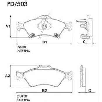 Pastilha Freio  Fit