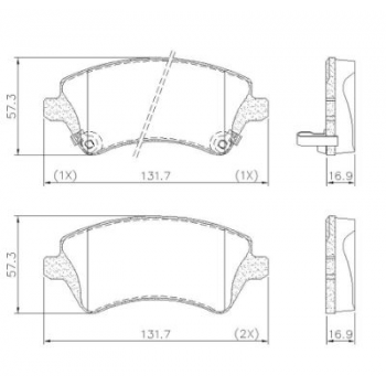 Pastilha Freio Corolla