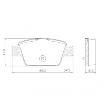 Pastilha Freio Stilo 1.8 16v