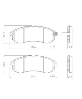 Pastilha Freio L200