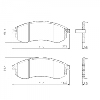 Pastilha Freio L200