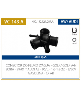 Conexao - Golf A4 - Audi A3 99/00 Bora .../02 1.6/1.8/2.0