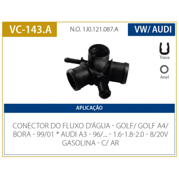 Conexao - Golf A4 - Audi A3 99/00 Bora .../02 1.6/1.8/2.0