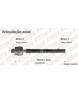 ArticulaÇÃo Axial - Esq./dir. - Vw-vw Gol 08/, Vw Saveiro 09/, Vw Voyage 08/