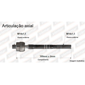 ArticulaÇÃo Axial - Esq./dir. - Vw-vw Gol 08/, Vw Saveiro 09/, Vw Voyage 08/