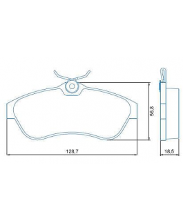 Pastilha Freio - C3 1.4 16v 03/...  
C3 1.4/ 1.4 16v/ Dhl 1.6 02/... 
C3 1.6 16v 02-02/...