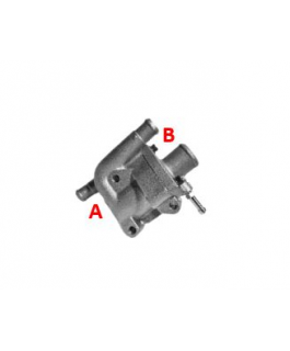 CARCAÇA DA VALVULA TERMOSTÁTICA + TAMPA  - FORD ESCORT 1.8 ZETEC-S 16V 1997/2003 E FORD MONDEO 1.8 ZETEC 16V 1998. MEDID DHEMES